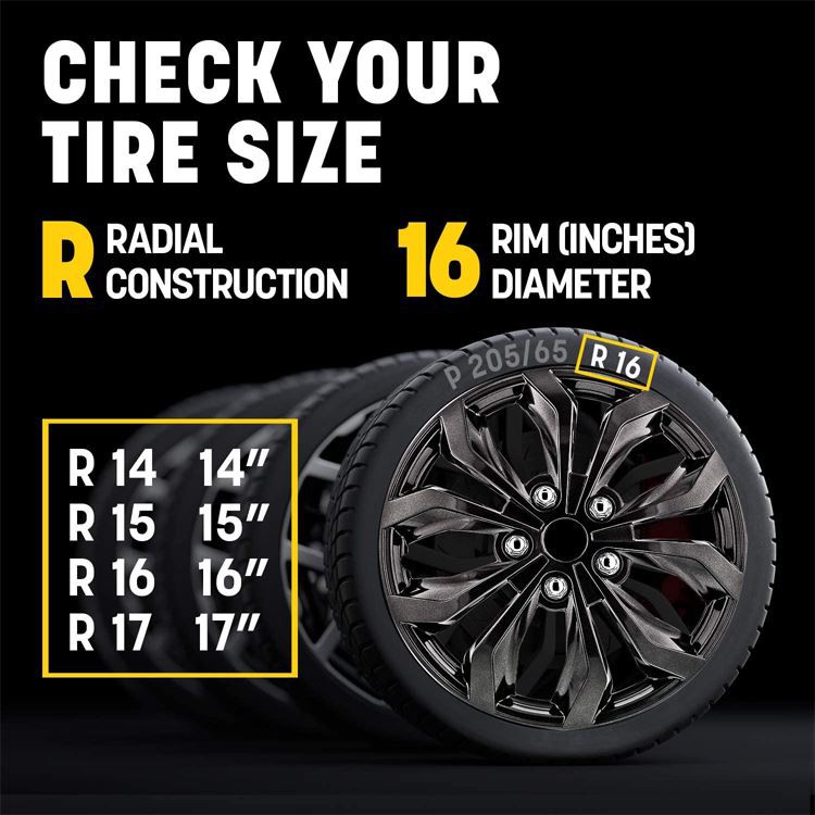 16 inch wheel covers black 3